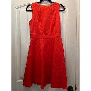 NWT Vince Camuto Women’s Sleeveless‎ Ribbed Back Zip Cocktail Dress Sz 6 Orange
